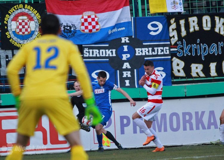 Široki Brijeg i Zrinjski remizirali u burnom hercegovačkom derbiju