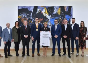 Svjetski prvak Ivan Kvesić iz Širokog Brijega na prijemu kod Grabar-Kitarović