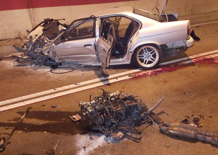 Teška prometna nesreća u tunelu Sv. Ilija