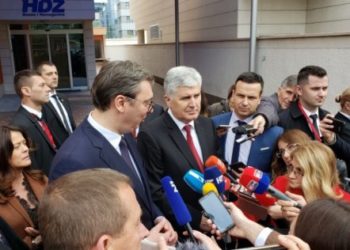 Vučić u Mostaru: Uvijek sam ovdje dobro dočekan i zahvalan sam Čoviću na gostoprimstvu