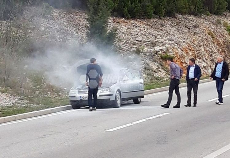 Mostar – Široki Brijeg: Još jedan automobil se zapalio u vožnji na Međinama