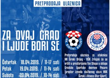 Počela pretprodaja ulaznica za hercegovački derbi na Pecari