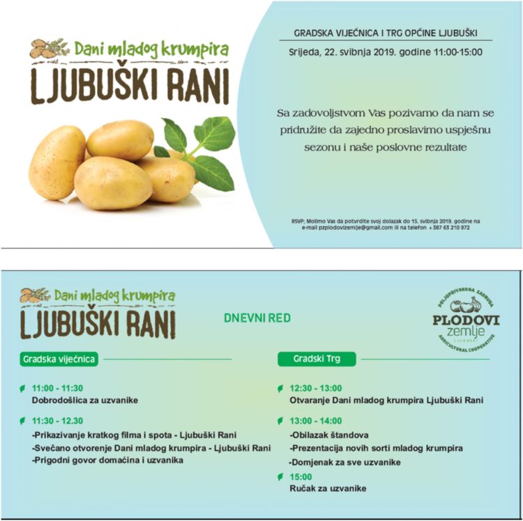 Najava: Dani mladog krumpira „Ljubuški rani“