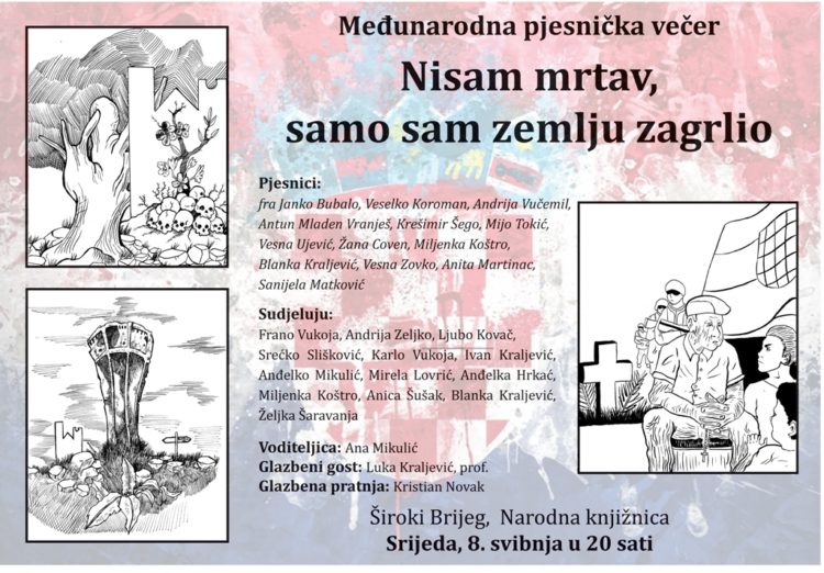 Najava: Međunarodna pjesnička večer o tragičnoj ratnoj sudbini hrvatskog čovjeka