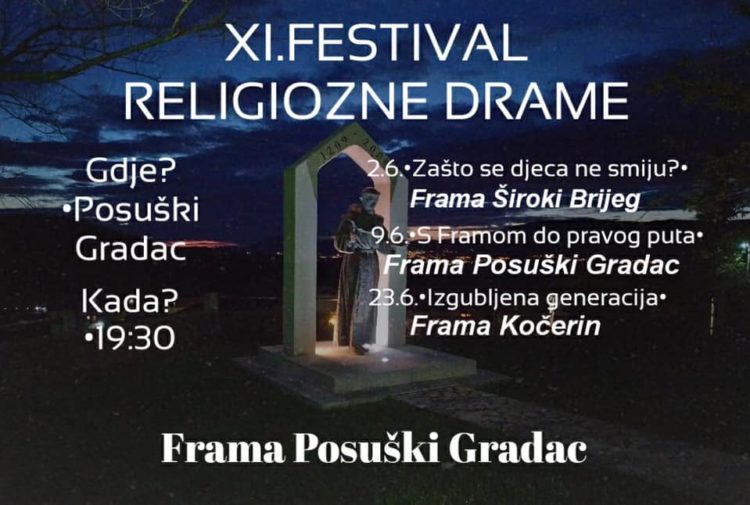 Počinje XI. Festival religiozne drame u Posuškom Gracu
