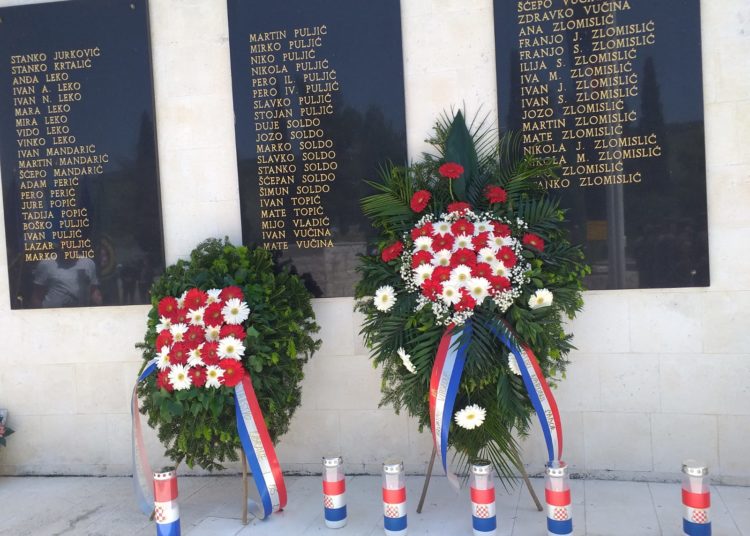 Na Buni otkriveni spomenici pripadnicima 83. Domobranske pukovnije Široki Brijeg i brigade Knez Branimir Čitluk