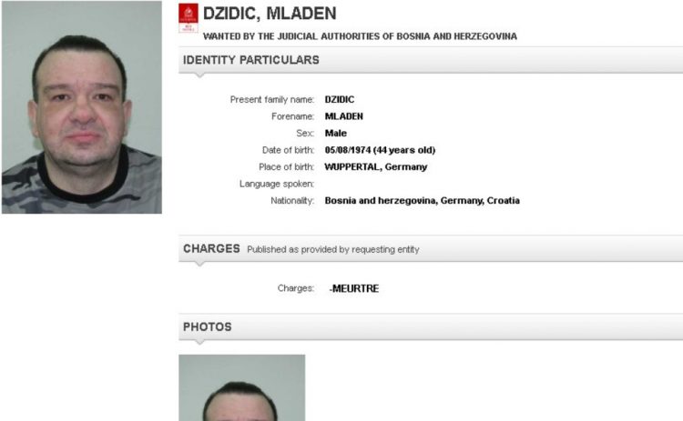 ​Bjegunac Mladen Džidić uhićen u Hrvatskoj
