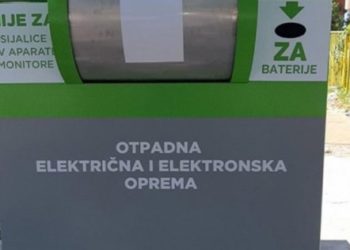 Mostar: Postavljen prvi ulični kontejner za male uređaje i baterije