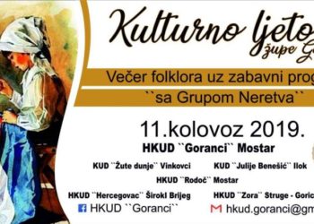 Najava: „Večer folklora i pučko veselje uz zabavni program“ na Gorancima