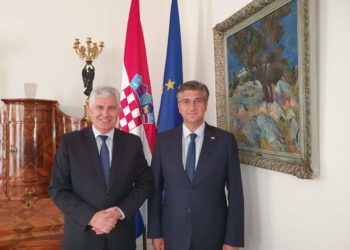 Sastanak Čović – Plenković: Put prema EU i NATO-u je budućnost BiH