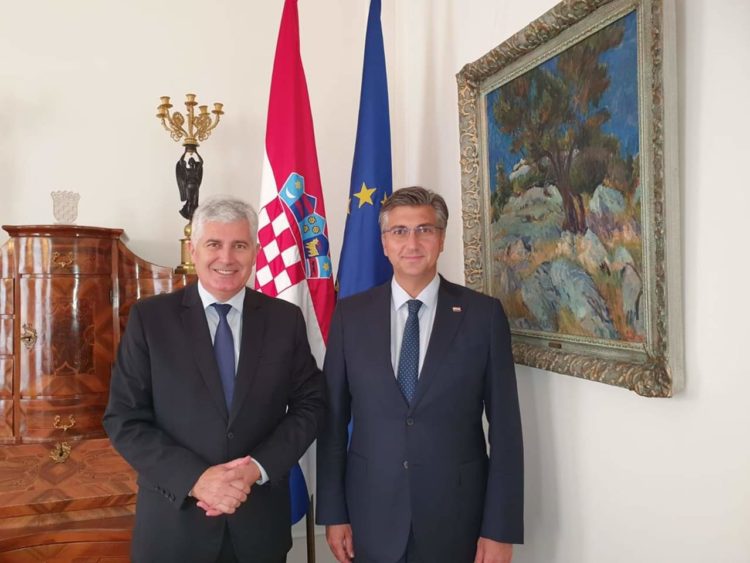 Sastanak Čović – Plenković: Put prema EU i NATO-u je budućnost BiH