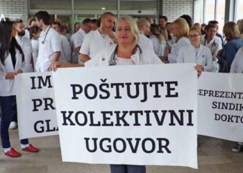 U Mostaru održan štrajk upozorenja: Liječnici traže reprezentativnost sindikata