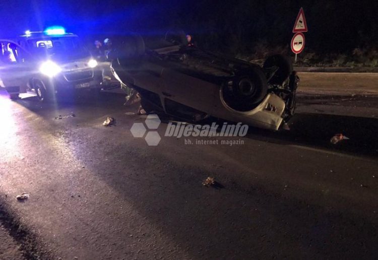 Prevrnuo se Golf na Žovnici