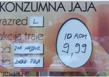U jednoj splitskoj trgovini akcija jaja dok god Hajduk bude prvi