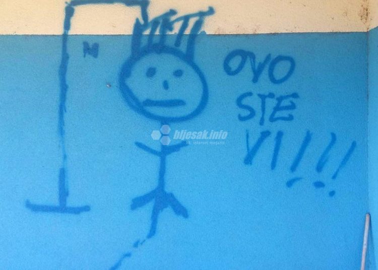 Kamp NK Široki Brijeg išaran prijetećim i uvredljivim grafitima, otkriveni počinitelji
