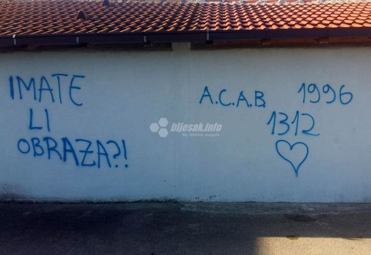 Kamp NK Široki Brijeg išaran prijetećim i uvredljivim grafitima, otkriveni počinitelji