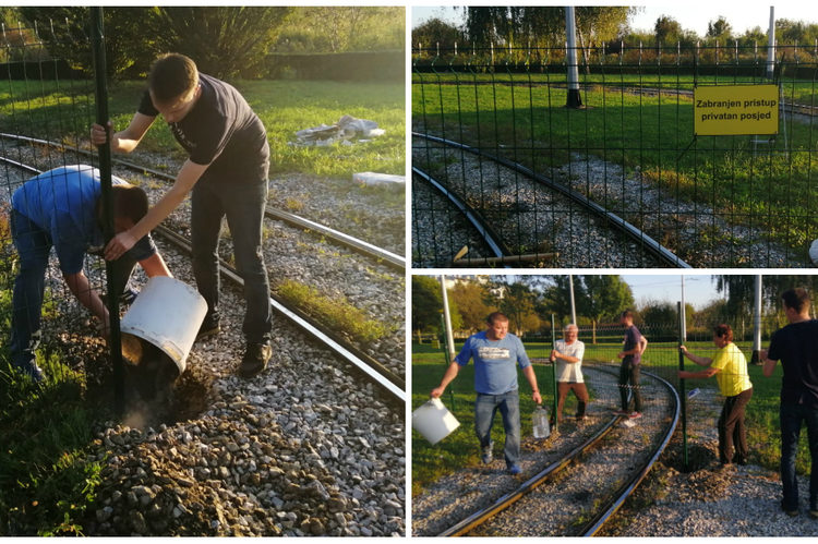 Kaos u Zagrebu: Obitelj postavila ogradu na okretištu tramvaja