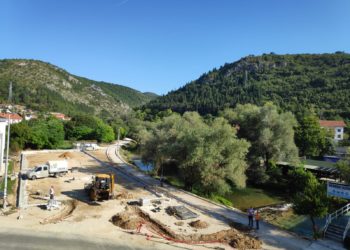 Široki Brijeg: Radovi na parkingu kod Županije i oko Duhanske stanice