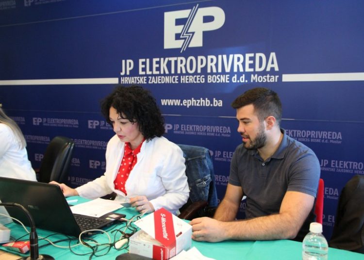 Prikupljeno 95 doza krvi u Elektroprivredi HZ HB