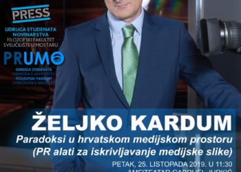 Najava predavanja „Paradoksi u hrvatskom medijskom prostoru (PR alati za iskrivljavanje medijske slike)“