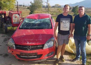 Ljubuški: U Orahu migrant ukrao automobil pa ga prevrnuo na krov