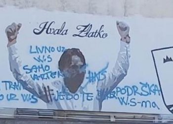 Livno: Mural Zlatka Dalića išaran uvredljivim porukama