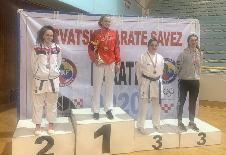 Marija Kordušić iz Karate kluba široki viceprvakinja Hrvatske
