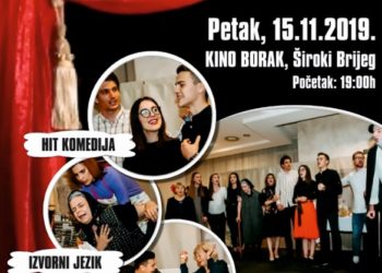 Predstava “Mrginji su u glavi” u petak Širokom Brijegu