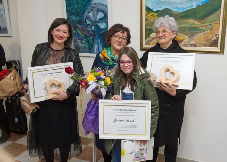 Zaklada fra Mladen Hrkać dodijelila volontersku nagradu „Gordana Jelić“ za najbolje volontere u 2019. godini