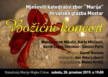 Najava: Božićni koncert MKZ Marija i Hrvatske glazbe Mostar