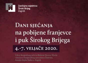 Zagreb: Dani sjećanja na pobijene franjevce i puk Širokog Brijega