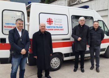 Mostar: Caritas dobio sanitetsko vozilo za kućnu njegu