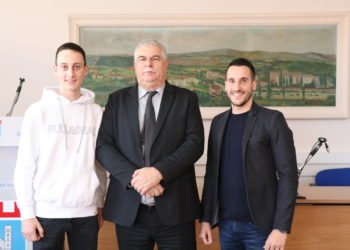 Širokobriježanin Luka Kvesić na prijemu kod gradonačelnika Kraljevića