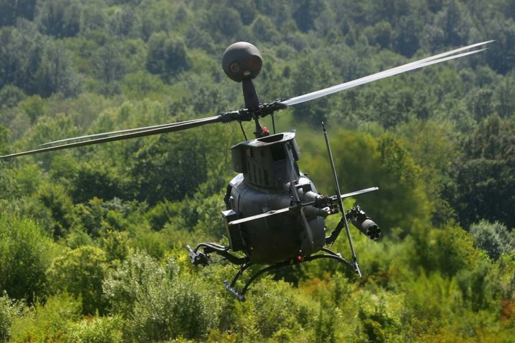 U more pao helikopter Kiowa Warrior u vlasništvu Ministarstva obrane RH