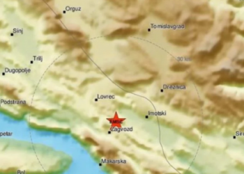 Potres u Hrvatskoj, epicentar kod Makarske