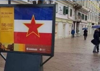 HVIDR-a osudila postavljanje zloglasne zastave bivše SFRJ na plakatima u Rijeci