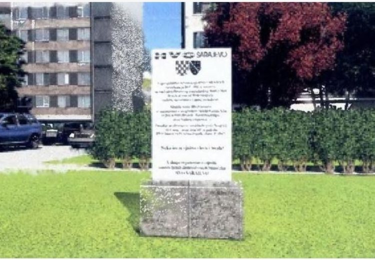 Braniteljske udruge: Pejićev spomenik ne predstavlja poginule pripadnike HVO Sarajeva