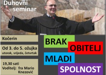 Uskoro na Kočerinu trodnevni duhovni seminar