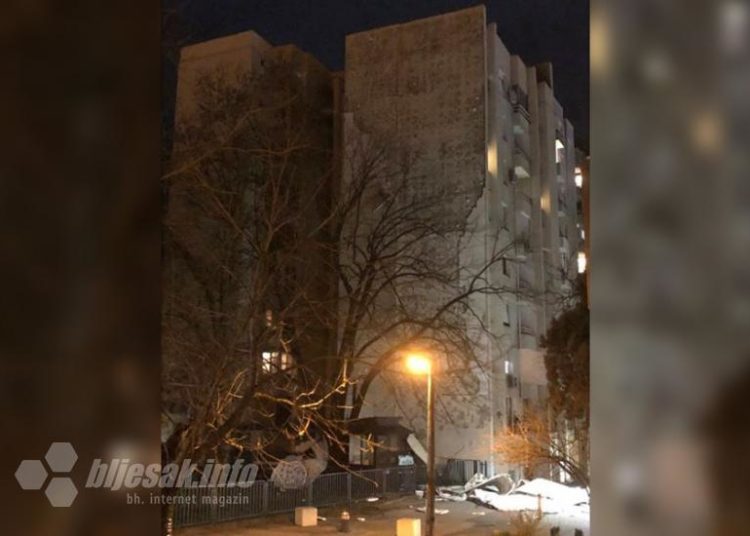 Jak vjetar u Mostaru lomio stabla, rušio fasade, krovove, oštećeno više automobila
