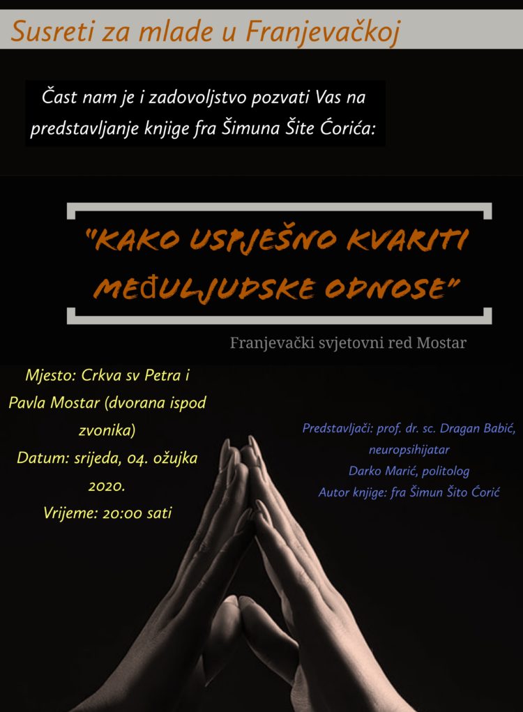 Susret za mlade u Mostaru: „Kako uspješno kvariti međuljudske odnose“