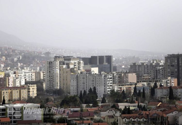 U zraku iznad Hercegovine lebdi pustinjska prašina iz Turkmenistana