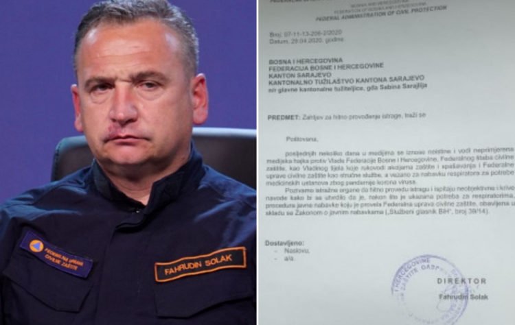 Solak optužio medije za iznošenje neistina, pozvao tužiteljstvo da provede žurnu istragu