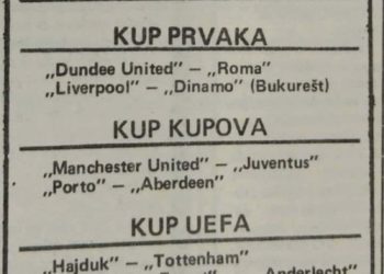 Fotografija o današnjem danu iz 1984.: Hrvatski klub u polufinalu UEFA-inog natjecanja