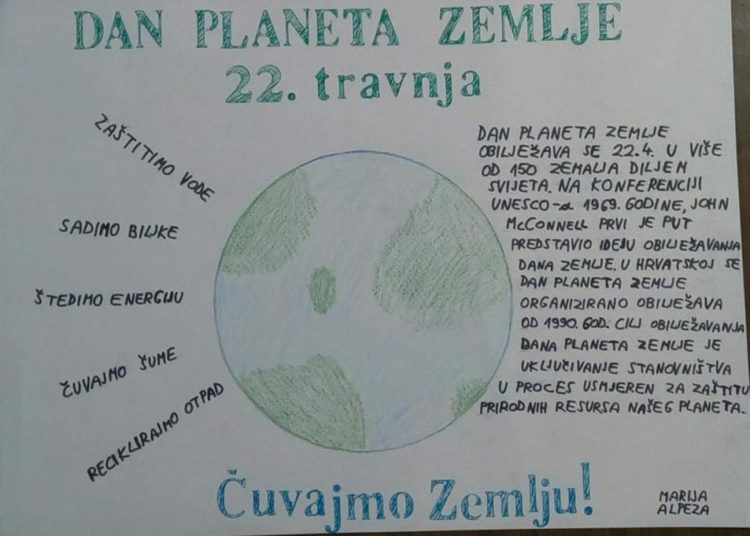 Grude: Osnovna škola Ruđer Boškovića je dala svoj mali doprinos očuvanju planeta Zemlje