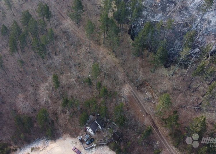 Požar na Rujištu kod Mostara nakon cjelovečernje borbe lokaliziran