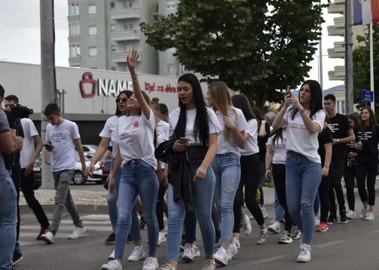 Norijada u Ljubuškom: Maturanti slave zadnji dan nastave