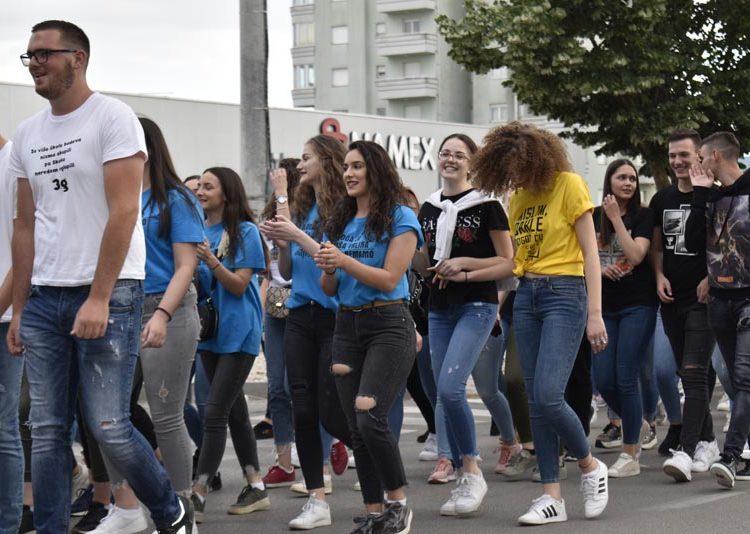 Norijada u Ljubuškom: Maturanti slave zadnji dan nastave