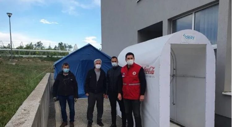 U Ljubuškom postavljen prvi dezinfekcijski tunel