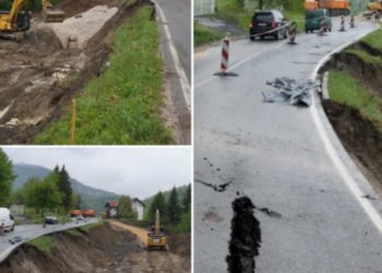 Apokaliptične slike nakon klizišta na putu Kladanj – Tuzla