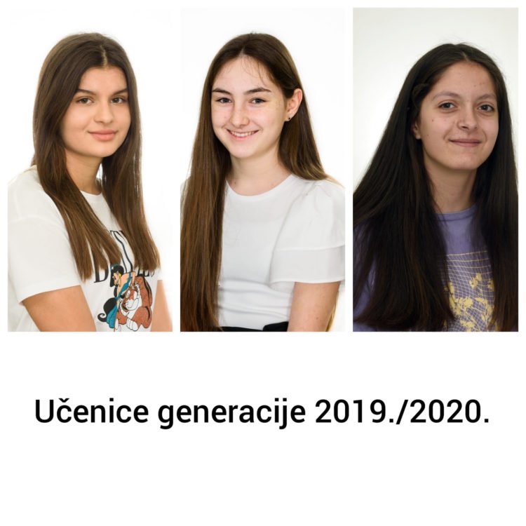 Učenice generacije Osnovne škole Marka Marulića Ljubuški